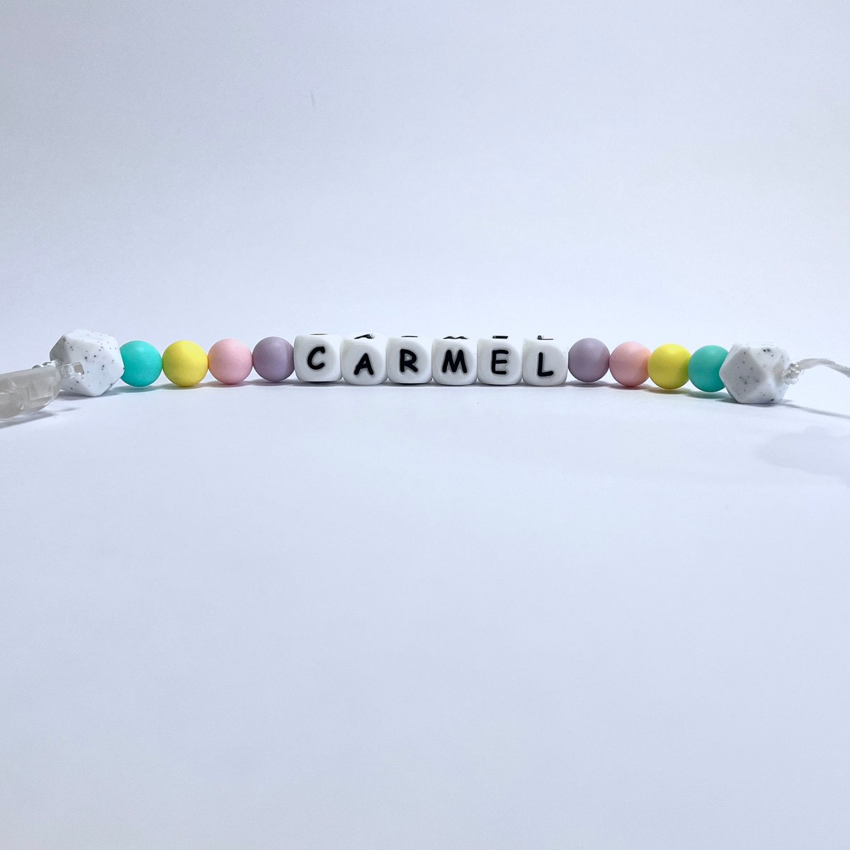 Pacifier Clip - Pastel Beads