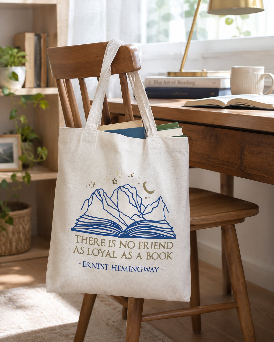 Book Lover Tote Bag