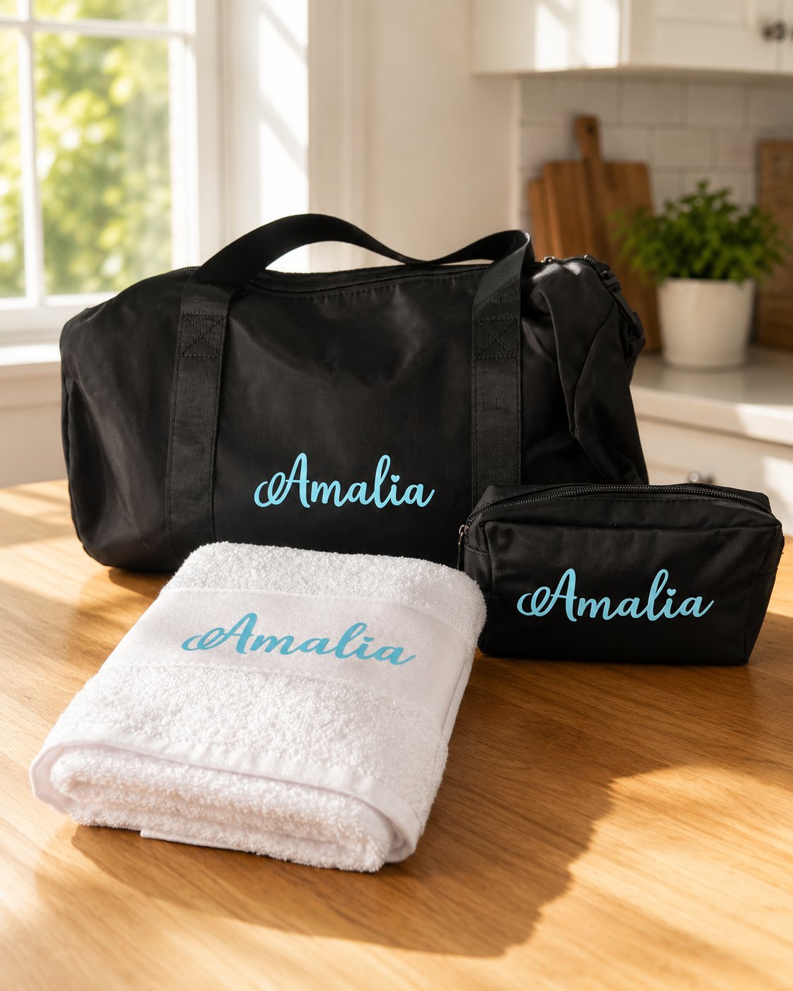 Personalized Duffel Set - Script
