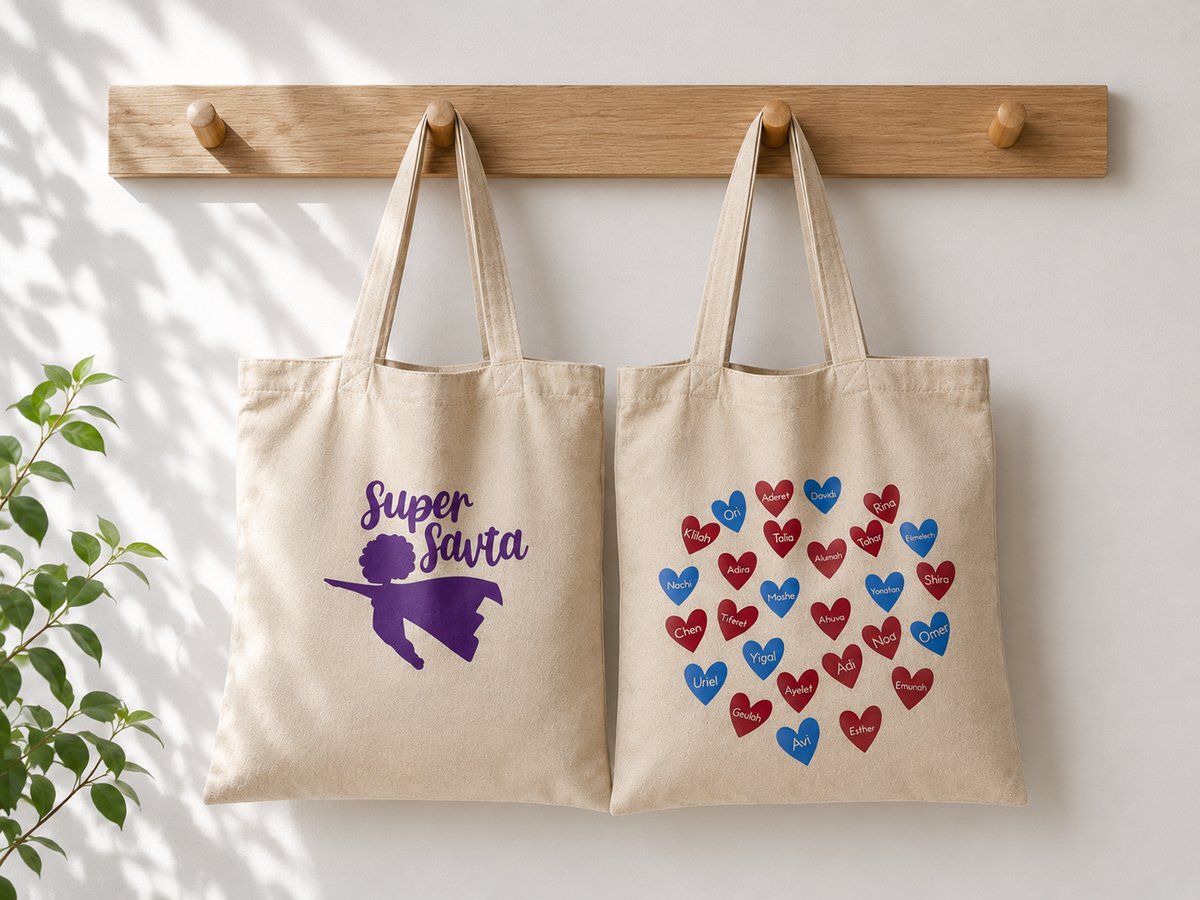 Super Savta Tote Bags